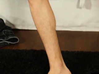 Athletic Amateur Tugs His Throbbing Dick
