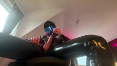 Horny Rubber Mx Biker Sounding Himself (huge Cumshot)